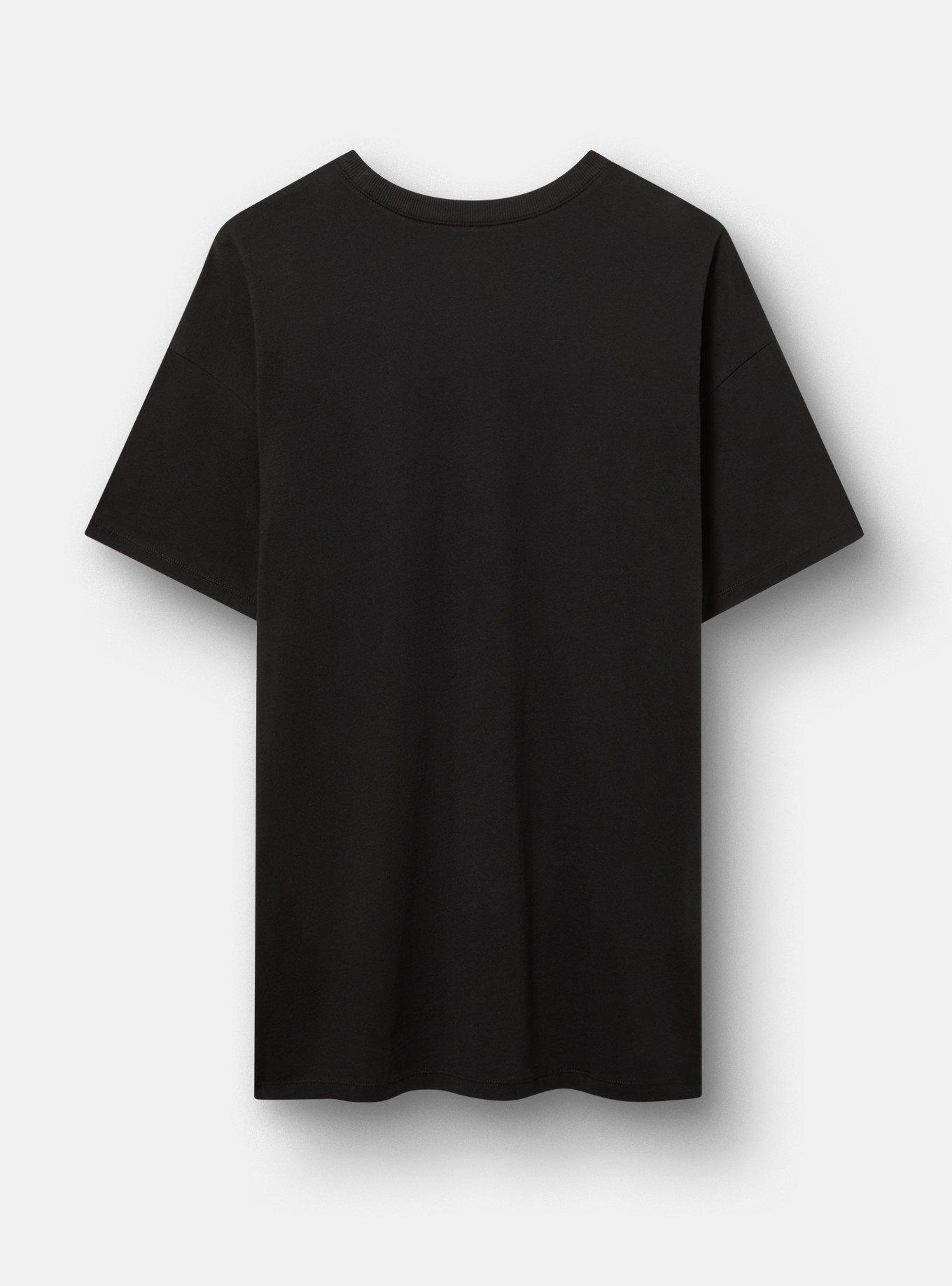 Oversized Heritage Jersey Crew Tunic Tee