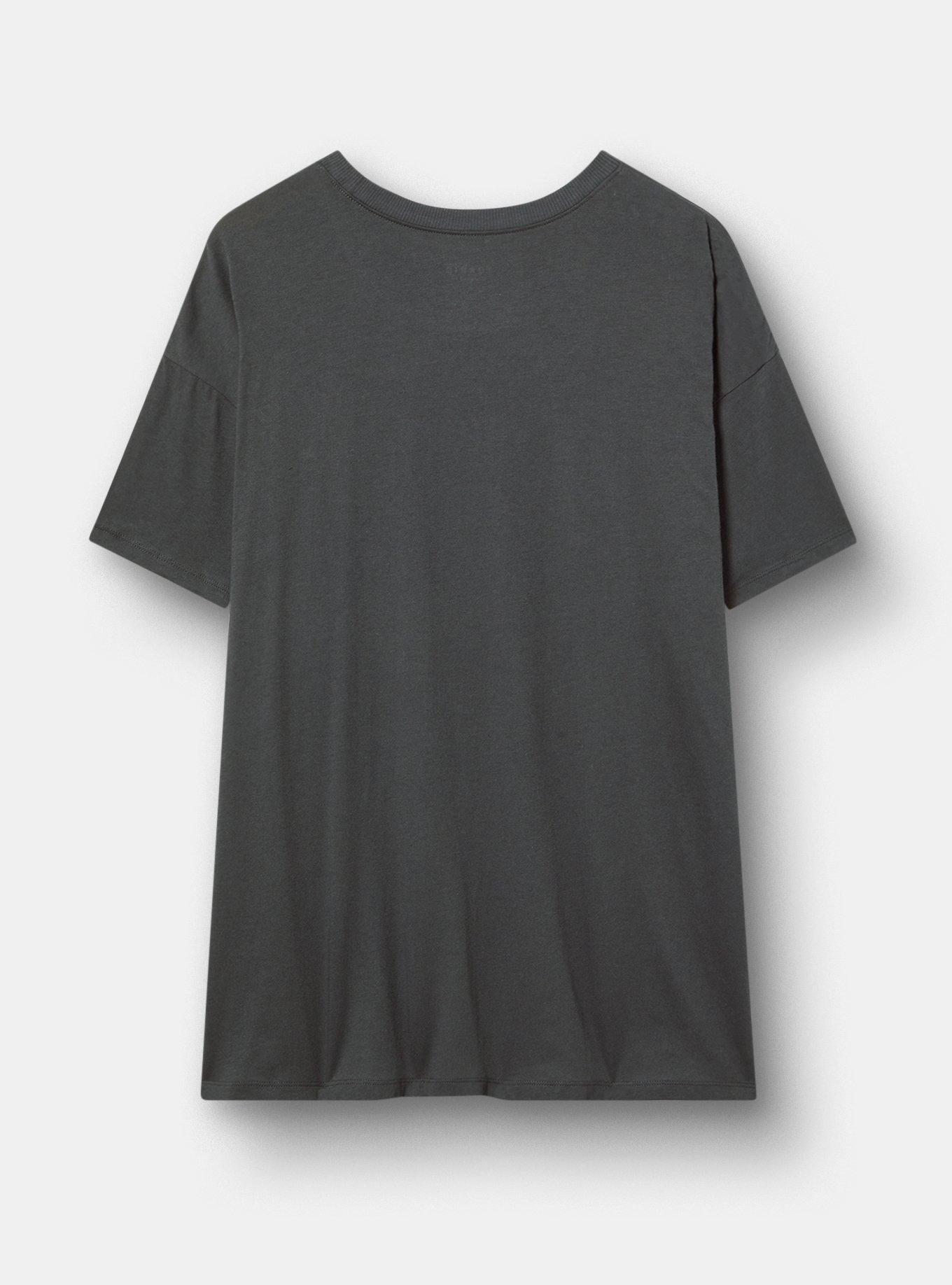 Oversized Heritage Jersey Crew Tunic Tee