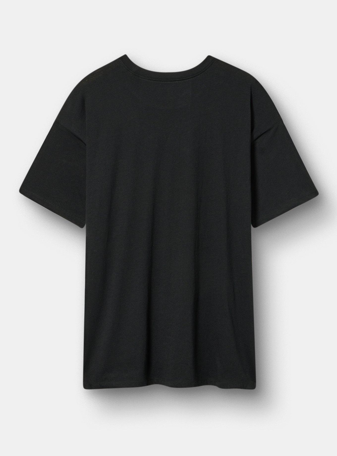 Oversized Heritage Jersey Tunic Tee, SO MANY UGHS DEEP BLACK, alternate