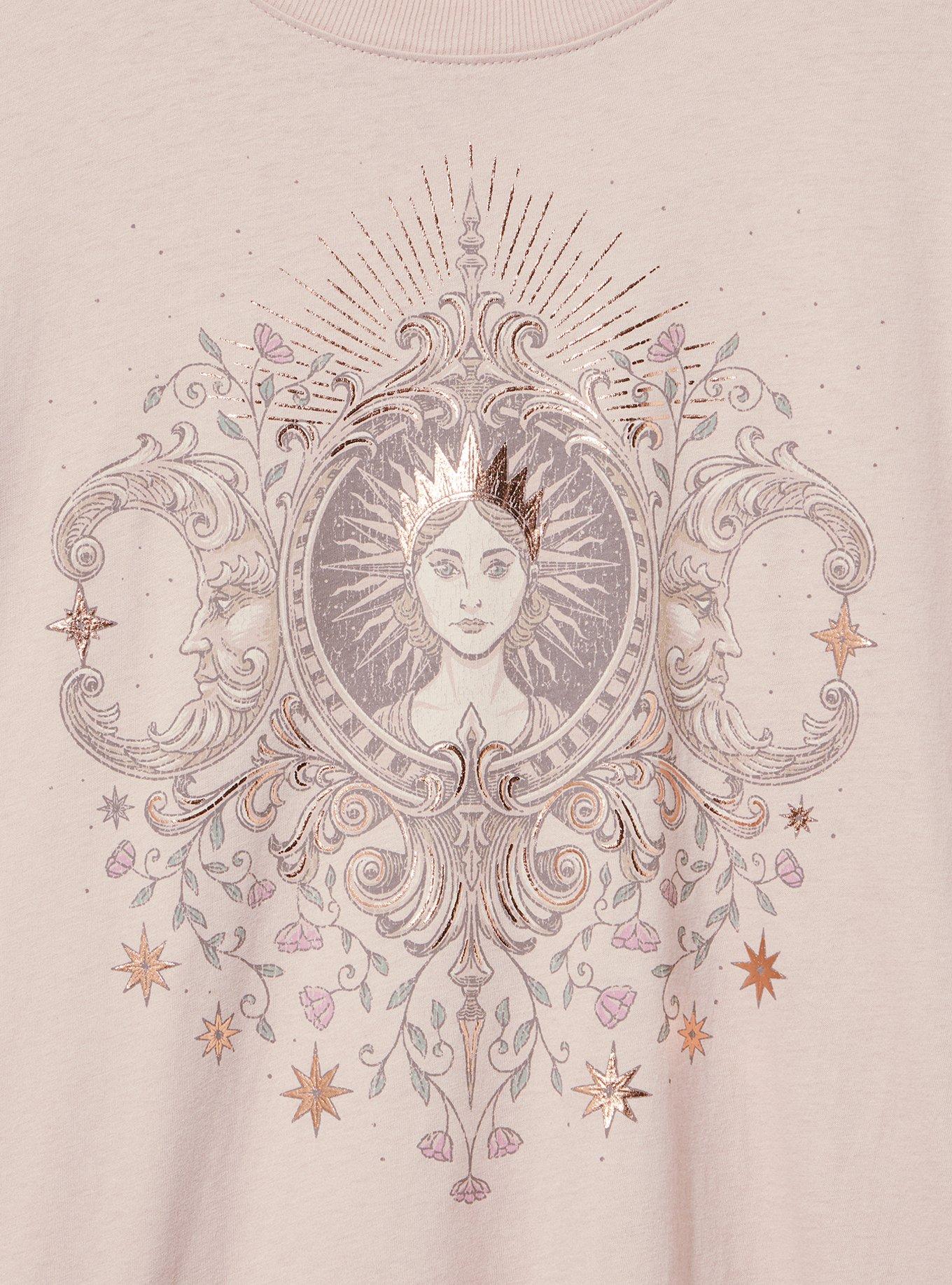 Oversized Heritage Jersey Tunic Tee, SUN MOON VINTAGE DUSKY ROSE, alternate