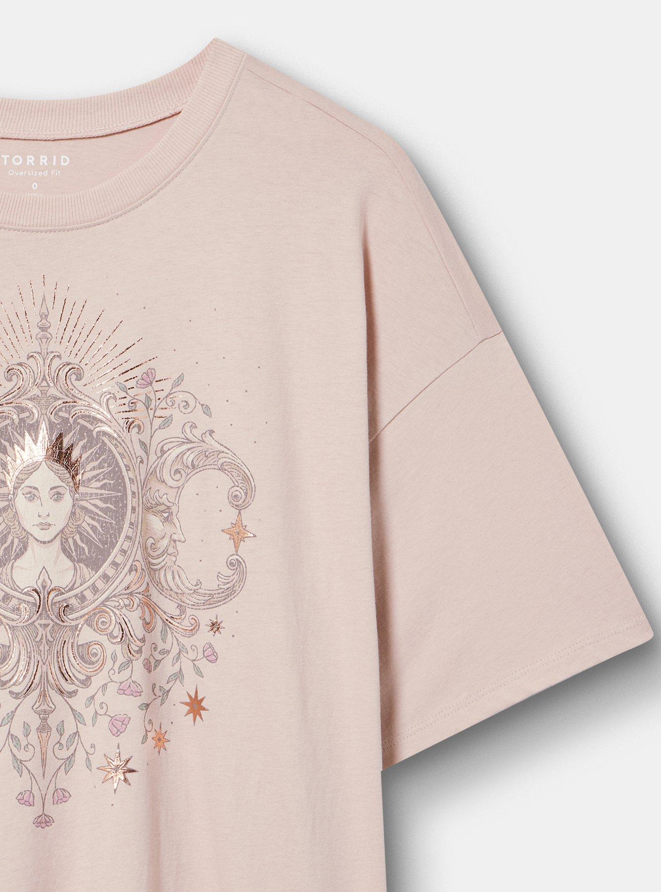 Oversized Heritage Jersey Tunic Tee, SUN MOON VINTAGE DUSKY ROSE, alternate