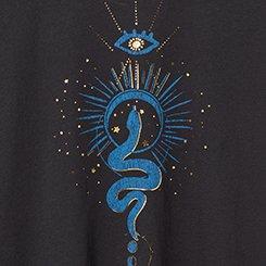 Relaxed Heritage Jersey Crew Tee, CELESTIAL SNAKE DEEP BLACK, swatch
