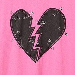 Relaxed Heritage Jersey Crew Tee, BROKEN HEART SAFETY PINS CARMINE ROSE, swatch