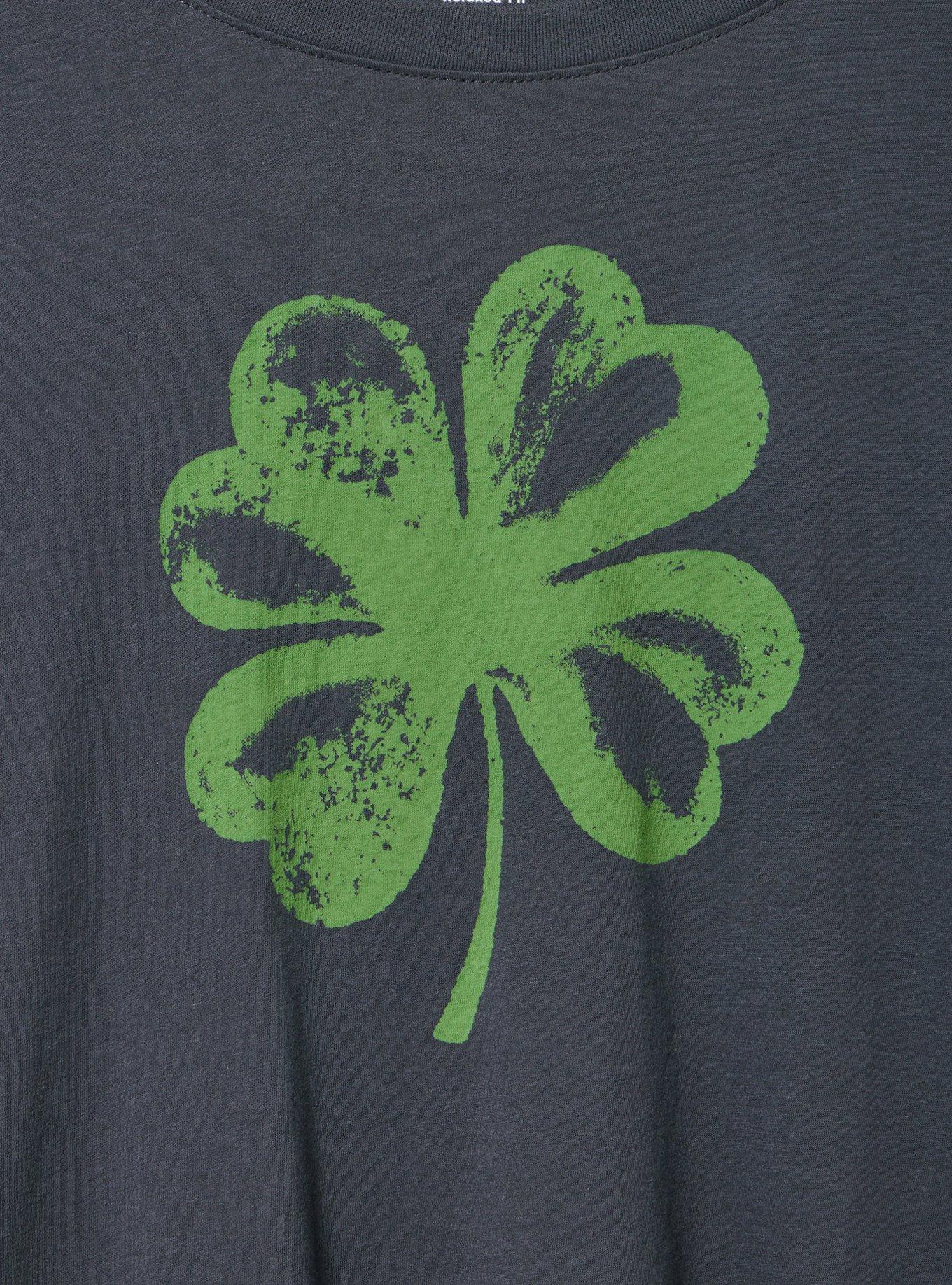 Relaxed Heritage Jersey Crew Tee, FOUR LEAF CLOVER OBSIDIAN, alternate