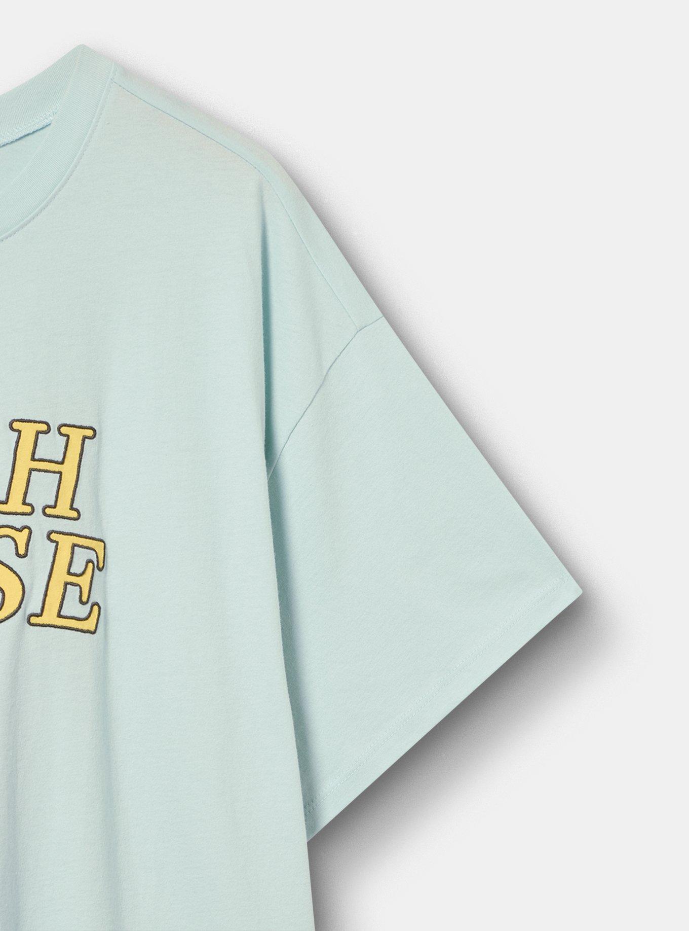 Relaxed Heritage Jersey Crew Tee, BEACH PLEASE PASTEL BLUE, alternate