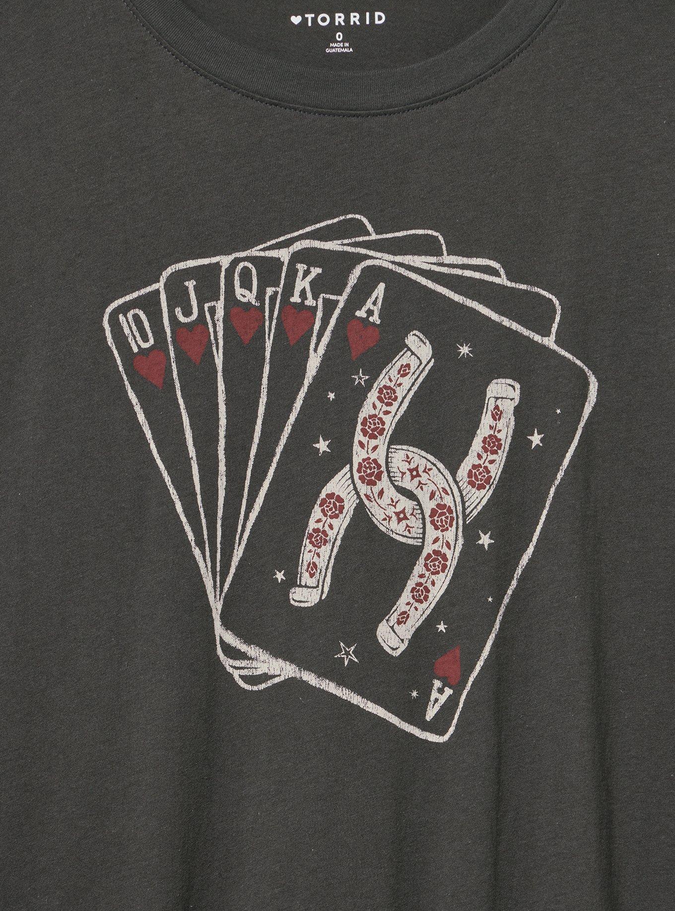 Relaxed Heritage Jersey Crew Tee, ROYAL FLUSH VINTAGE BLACK, alternate