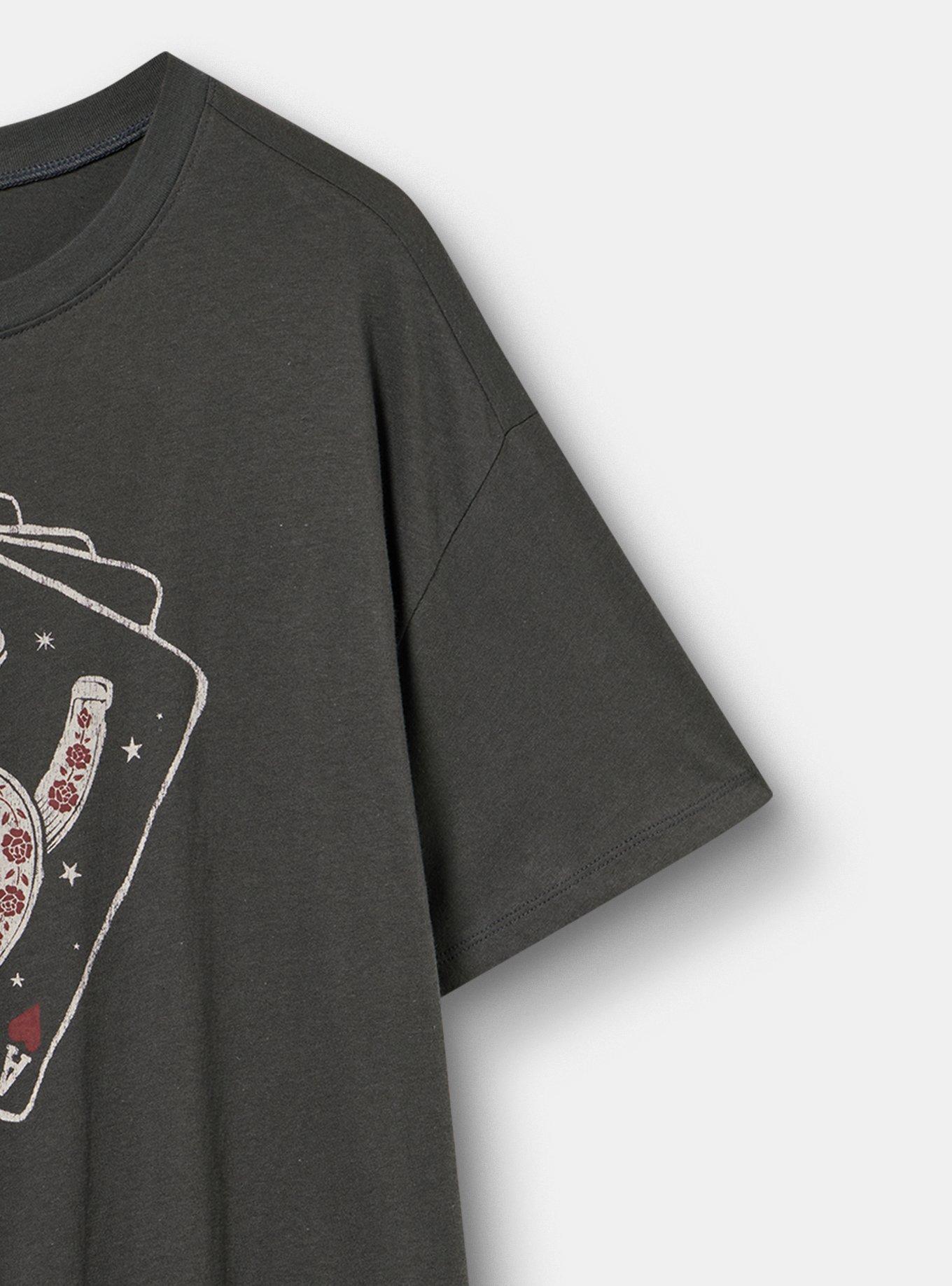 Relaxed Heritage Jersey Crew Tee, ROYAL FLUSH VINTAGE BLACK, alternate