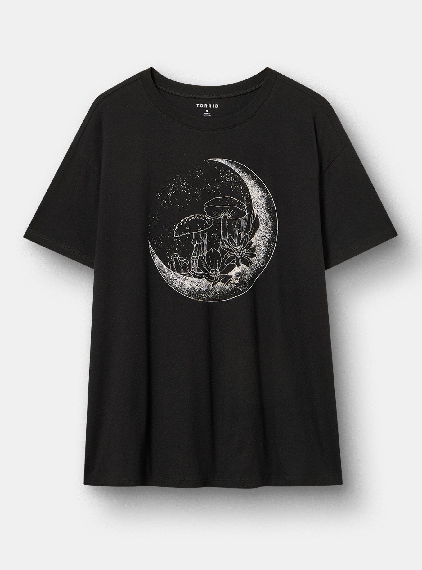 Relaxed Heritage Jersey Crew Tee, GROW POSITIVE DEEP BLACK, hi-res