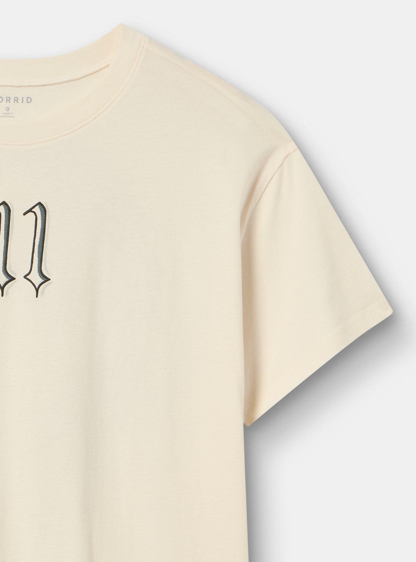 Relaxed Heritage Jersey Crew Tee, ANGEL WINGS WHISPER WHITE, alternate
