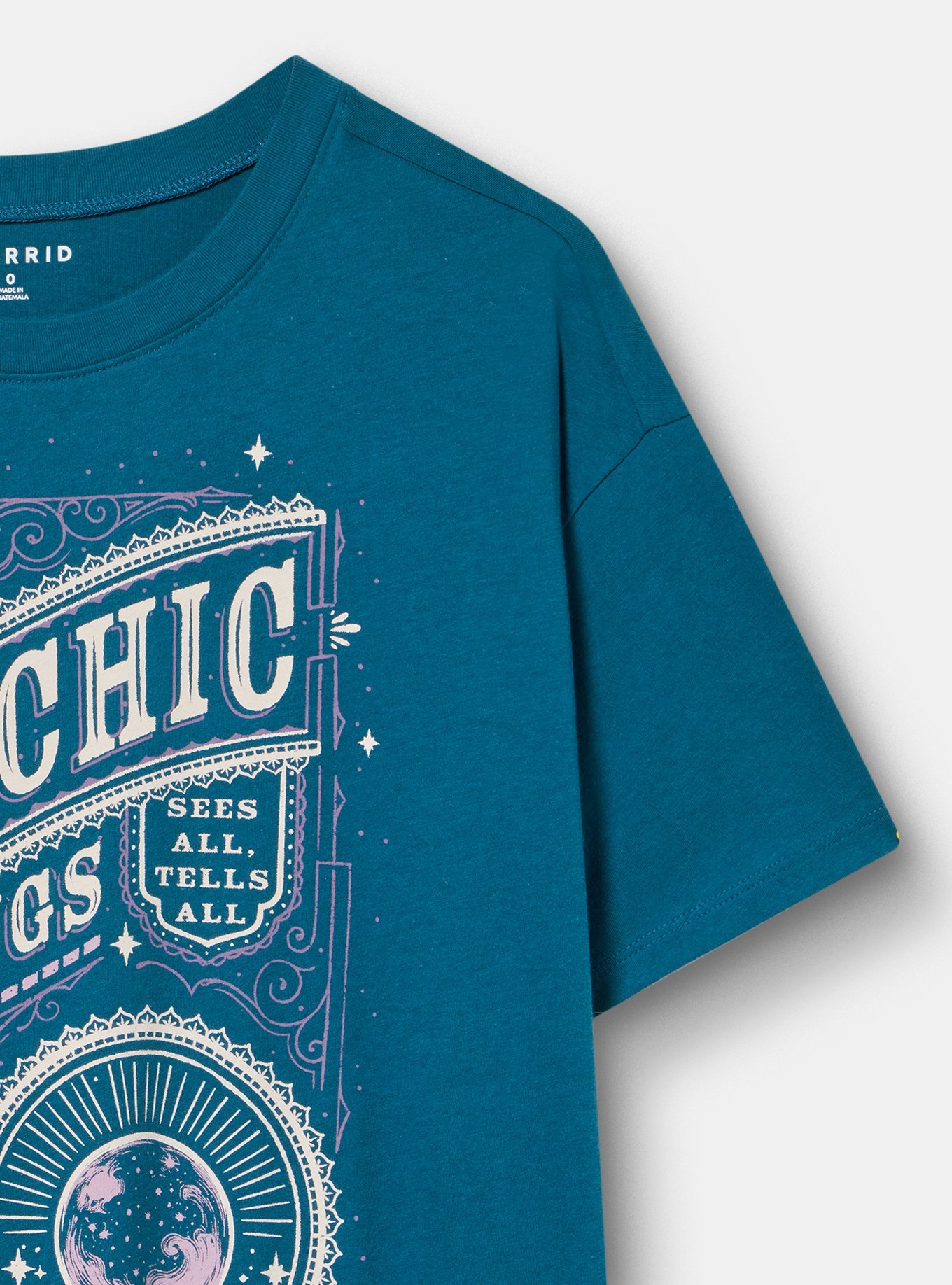Relaxed Heritage Jersey Crew Tee, PSYCHIC READINGS AD LEGION BLUE, alternate
