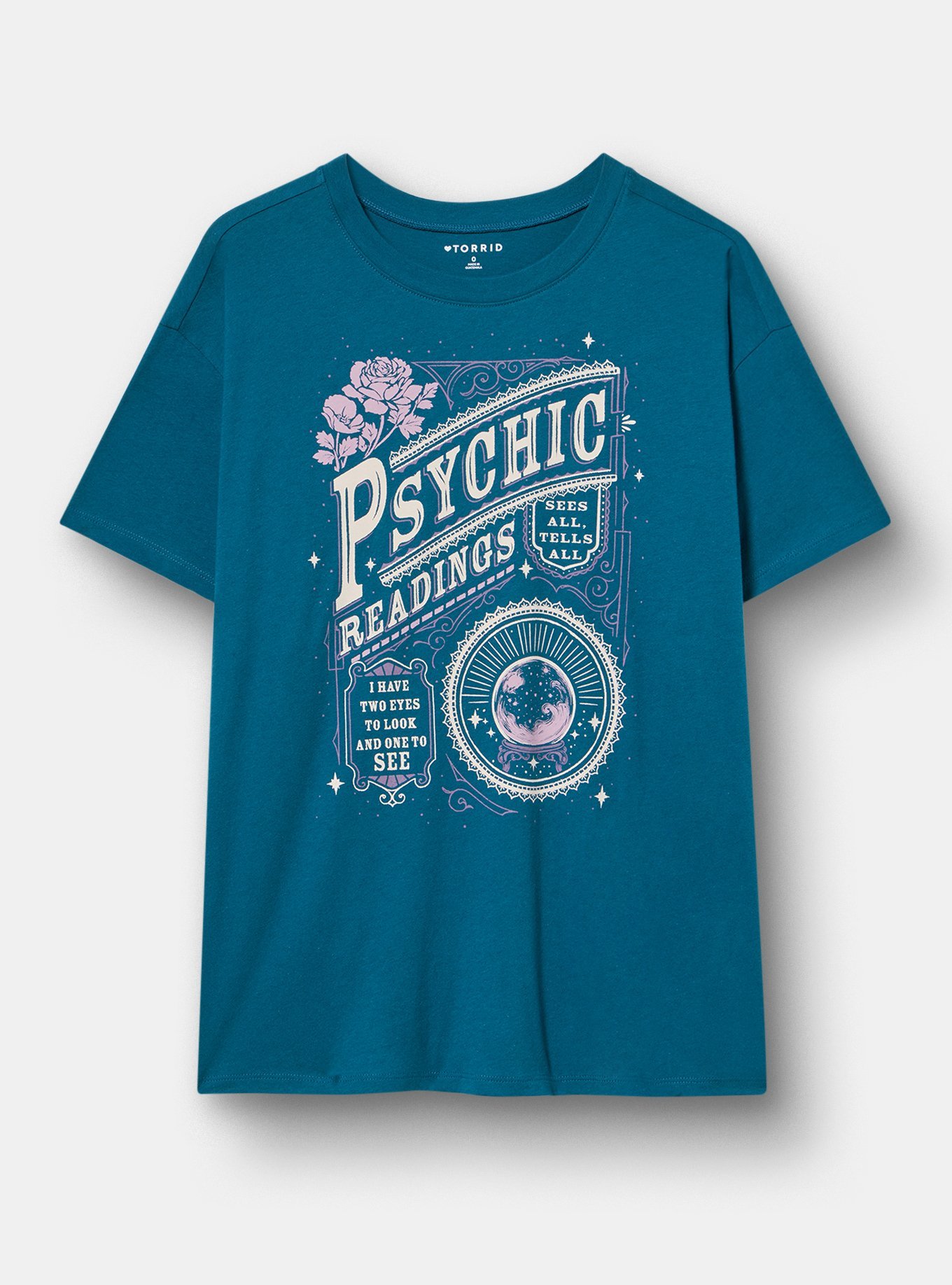 Relaxed Heritage Jersey Crew Tee, PSYCHIC READINGS AD LEGION BLUE, hi-res