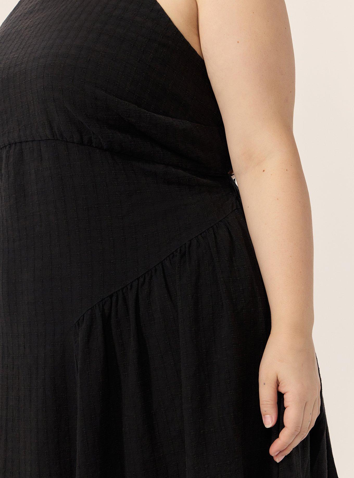Plus Size Festi Tie-Back Maxi Dress, DEEP BLACK, alternate