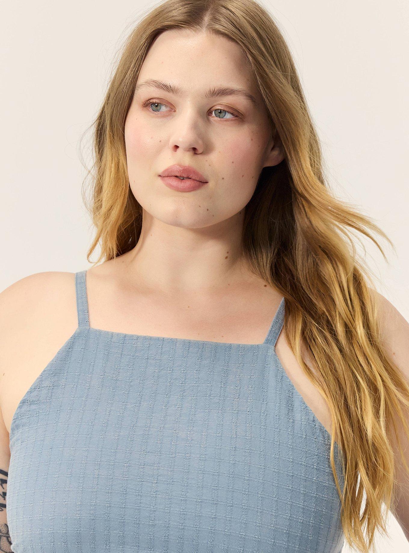Plus Size Festi Tie-Back Maxi Dress, BLUE MIRAGE, alternate