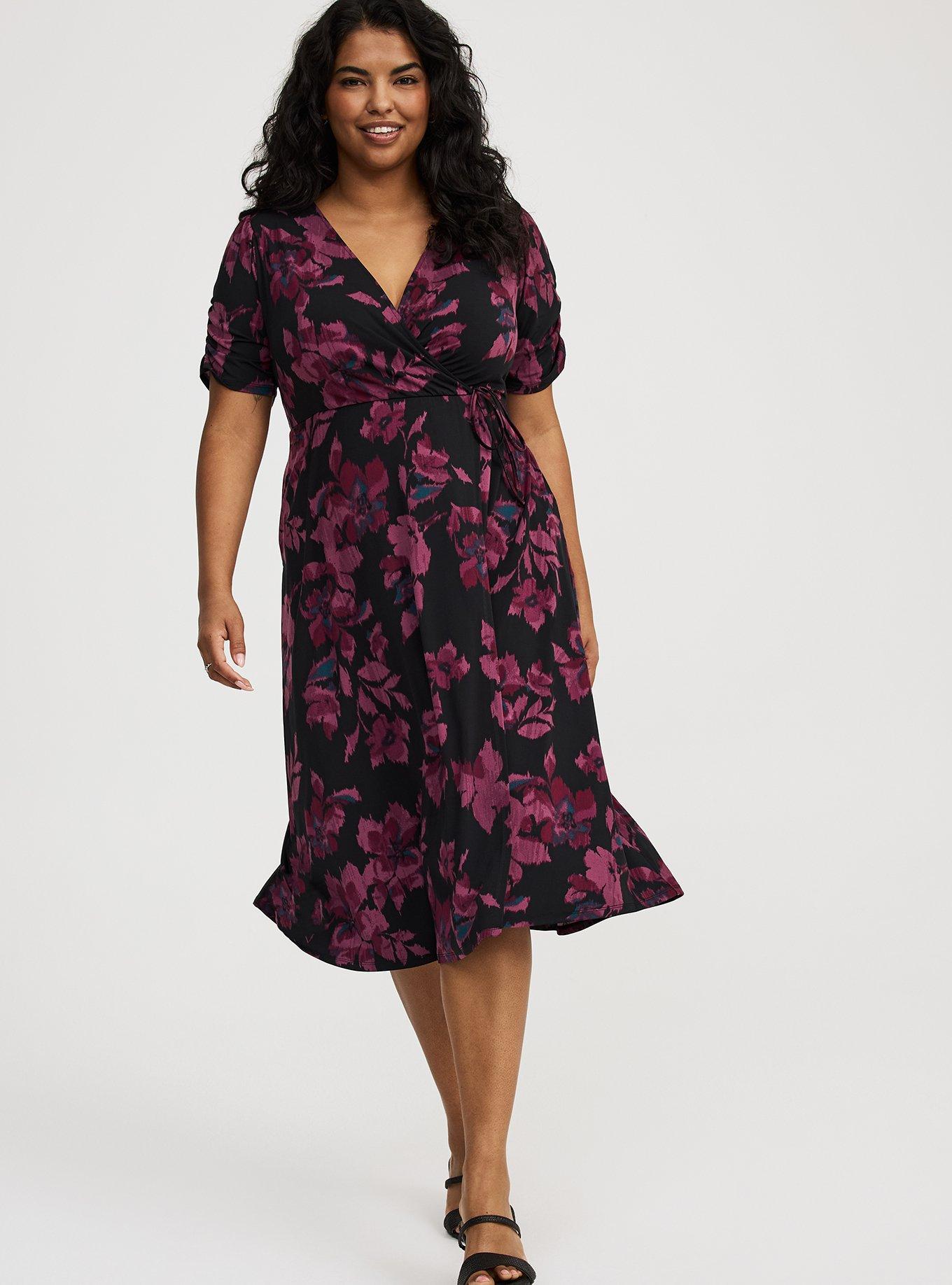Midi Shirred Bodice Dress