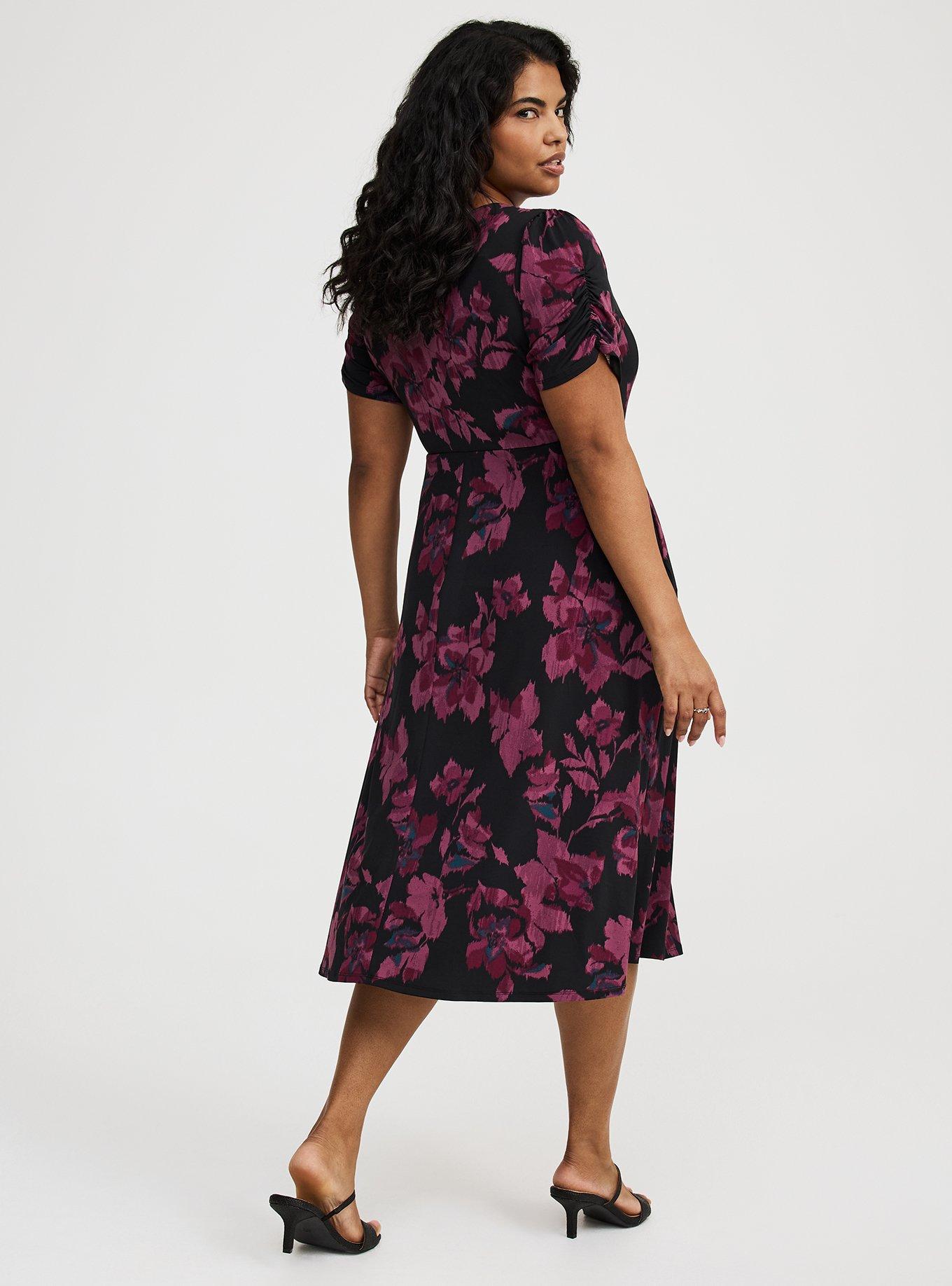 Midi Shirred Bodice Dress