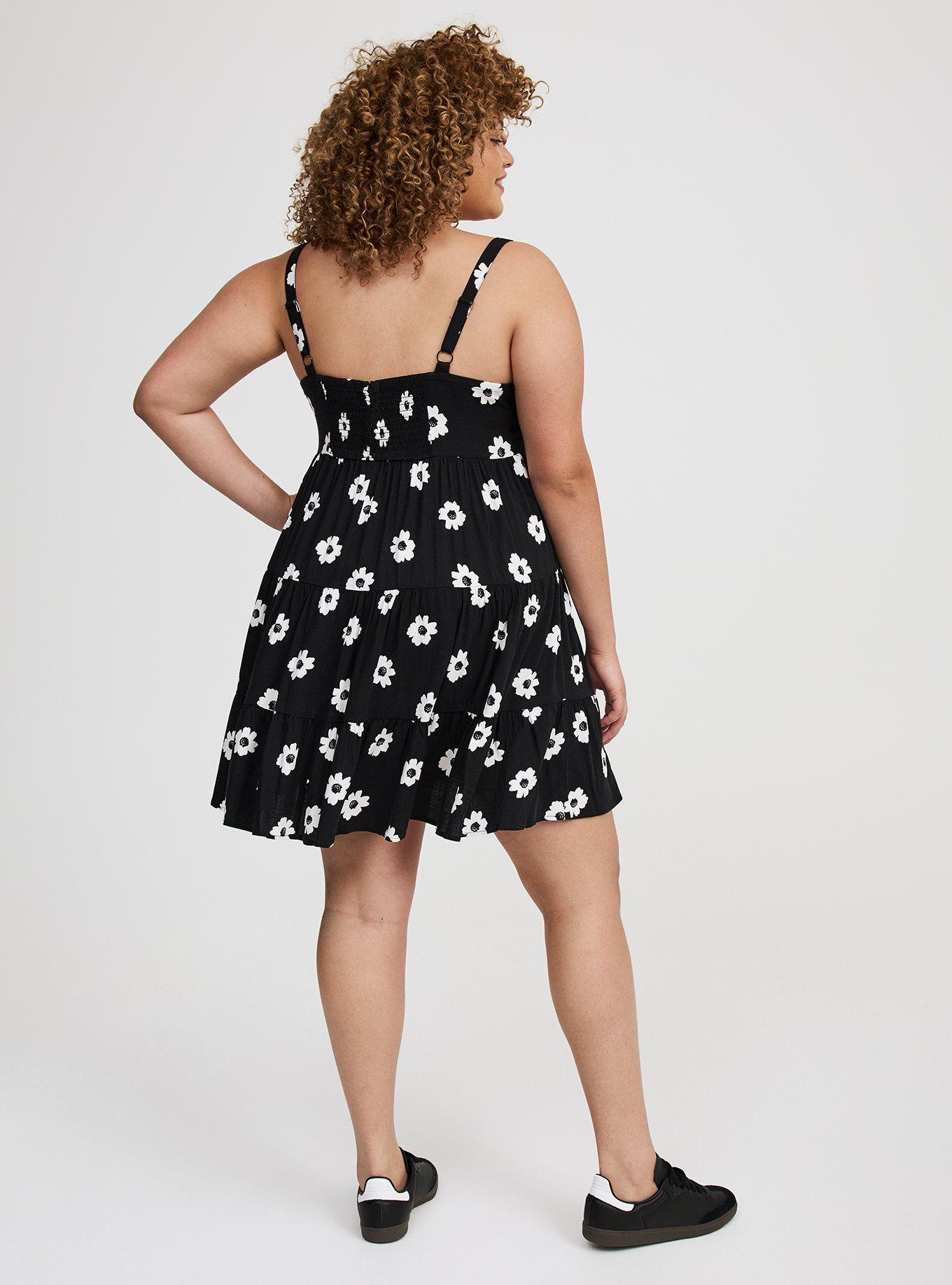 Tiered Sweetheart Mini Dress