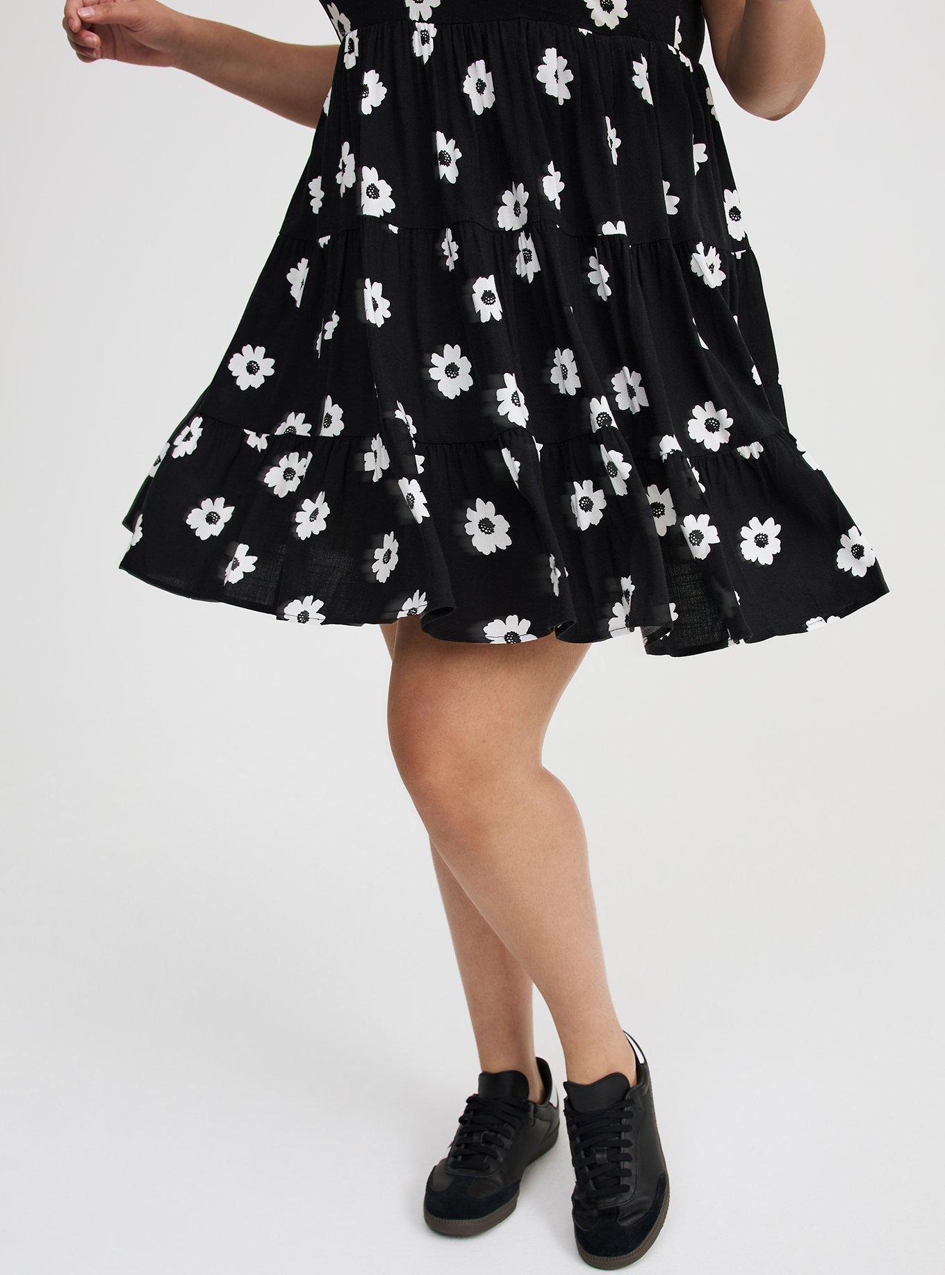 white and black tuxedo dress Sara Micro Dot Slip Dress – Halston main image 1