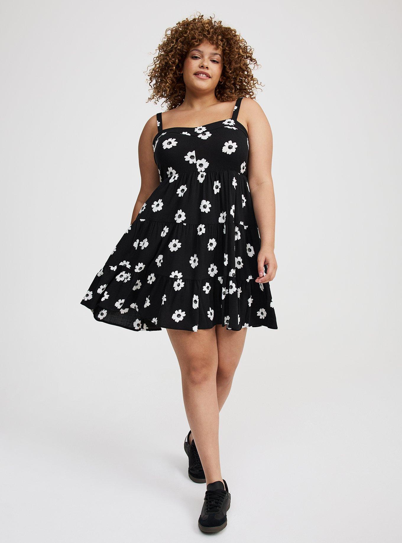 Tiered Sweetheart Mini Dress