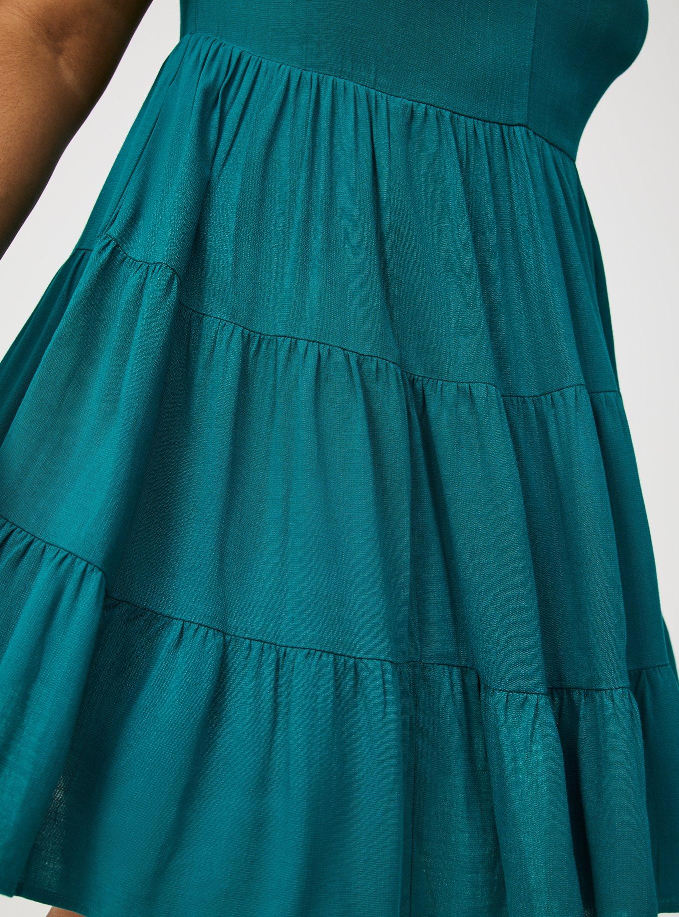 Tiered Sweetheart Mini Dress