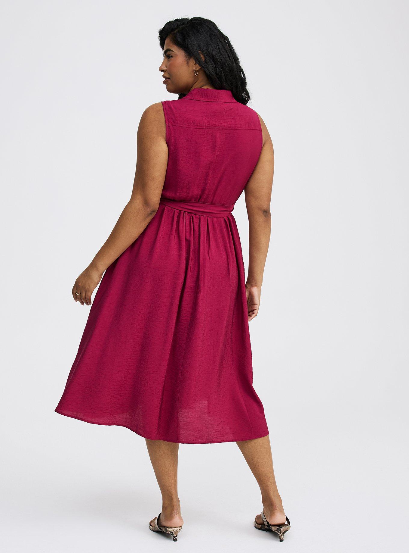 Collared Midi Shirt Dress