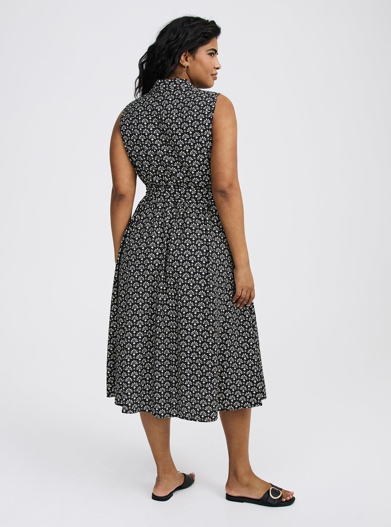 Collared Midi Shirt Dress