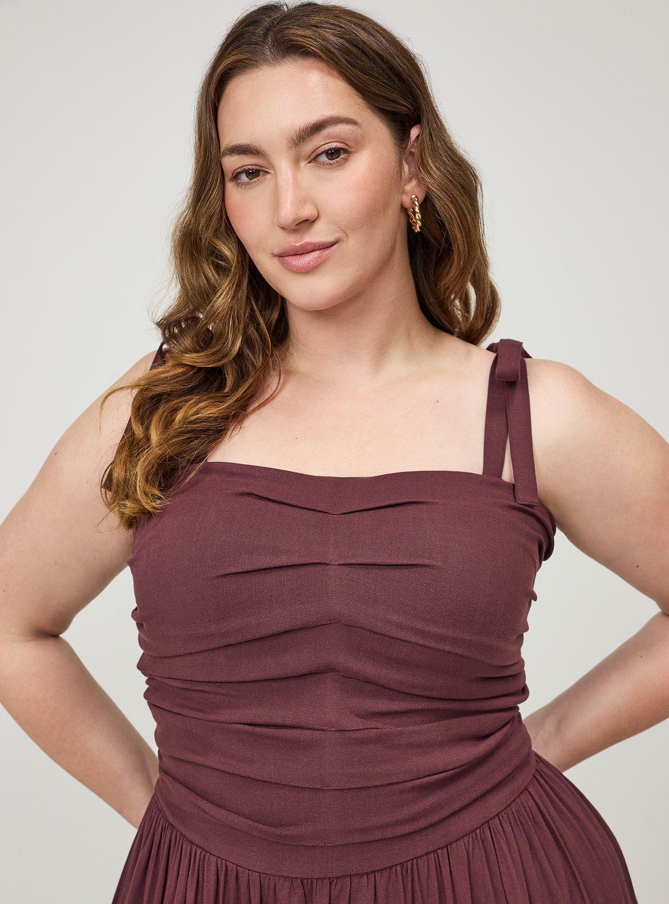 Shirred Tea Length Dress, SASSAFRAS, alternate