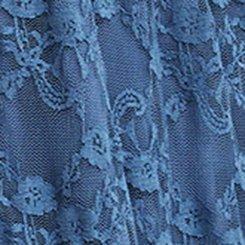 High-Low Stretch Lace Ruffle Dress, BLUE HORIZON, swatch