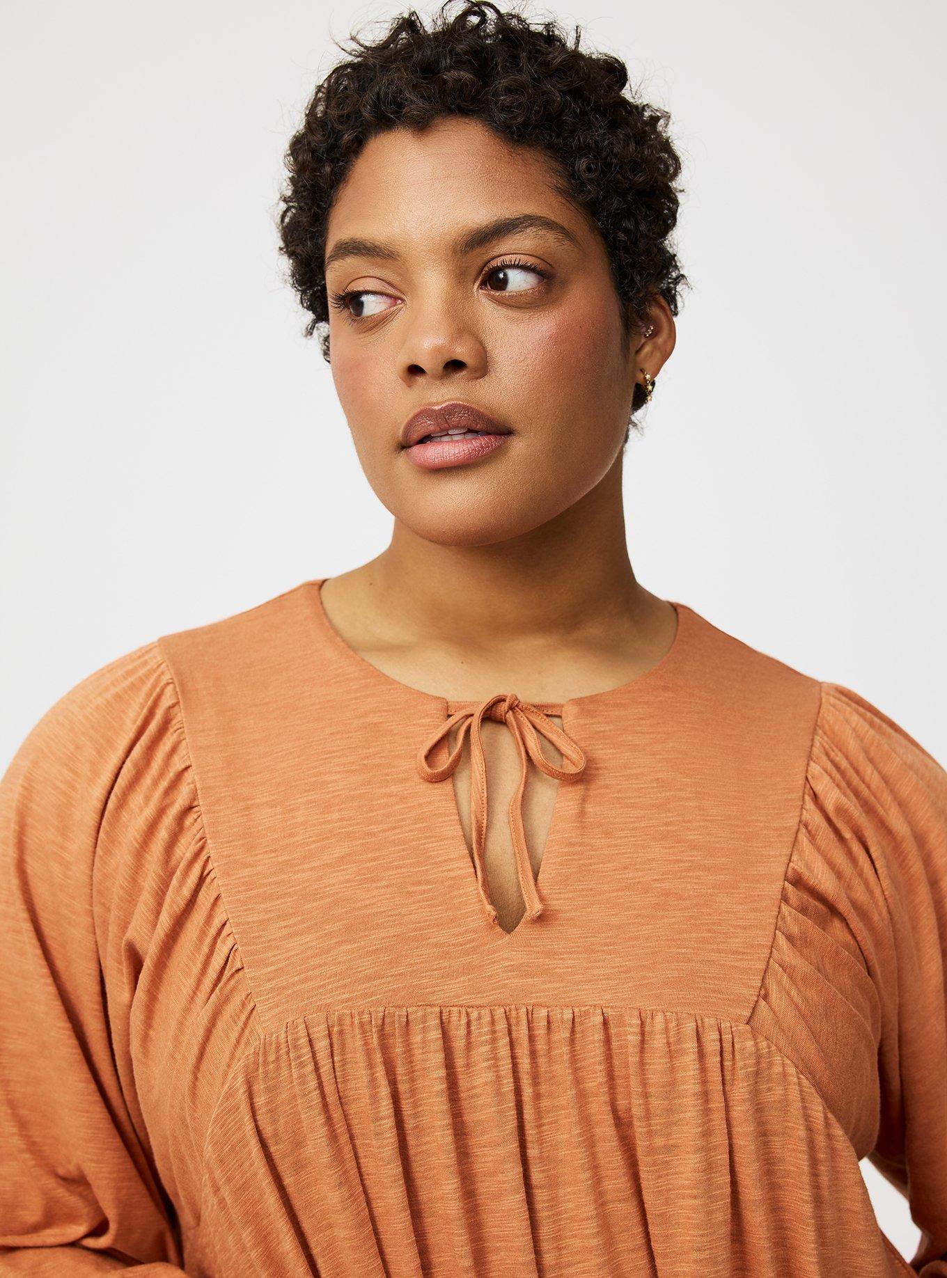 Mini Vintage Slub Yoke Dress