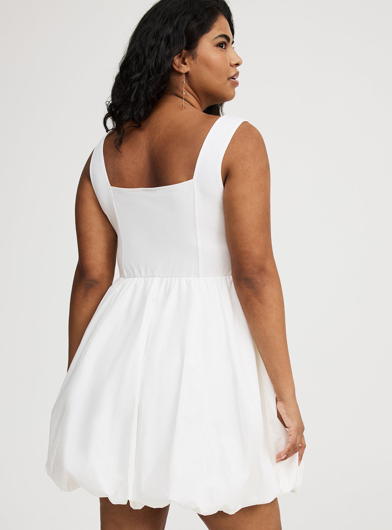 Mini Poplin Bubble Dress
