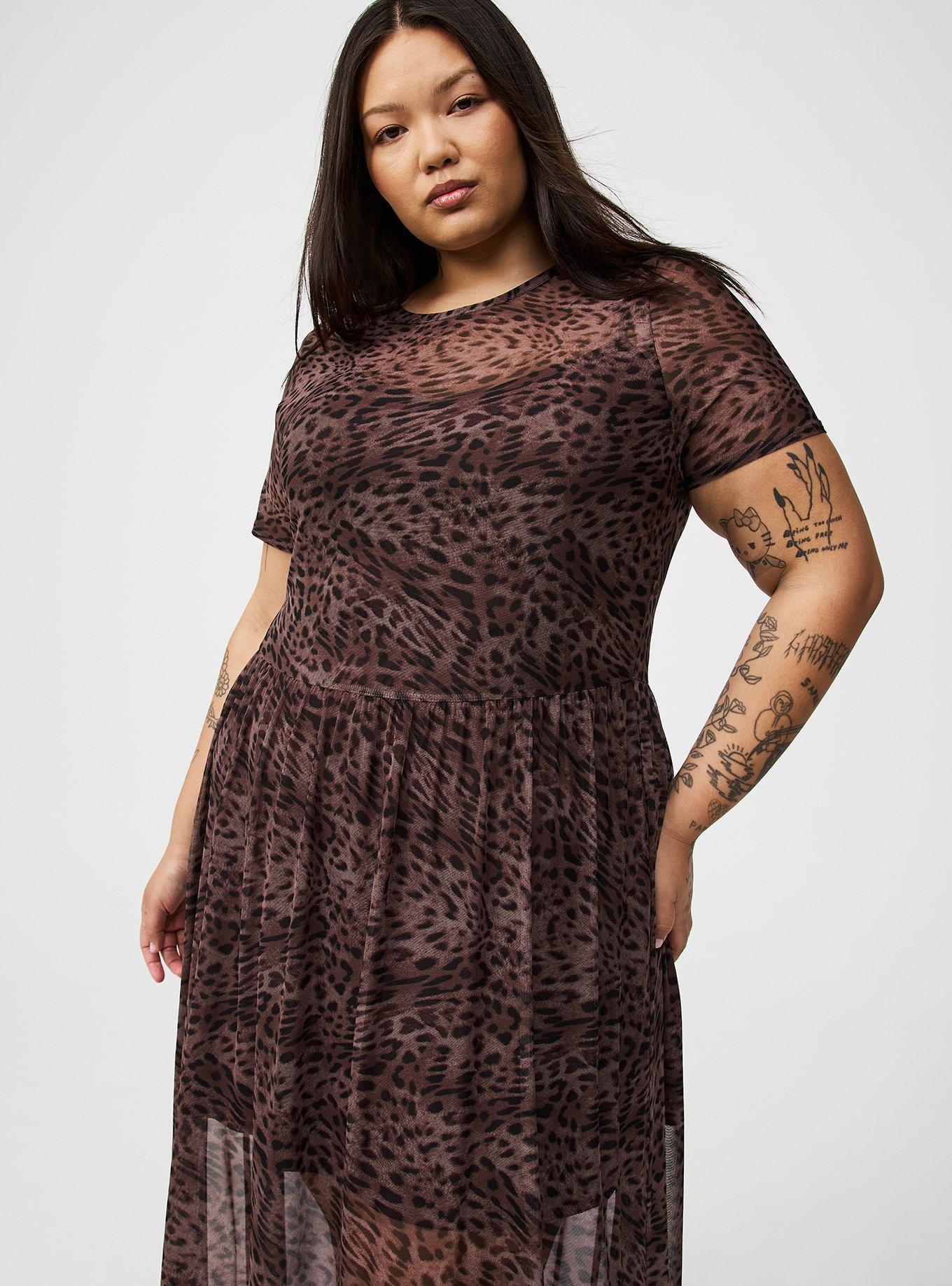Relaxed Tea Length T-Shirt Dress