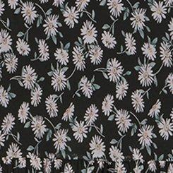 Relaxed Tea Length Mesh T-Shirt Dress, CUTE DAISY DITSY FLORAL BLACK, swatch