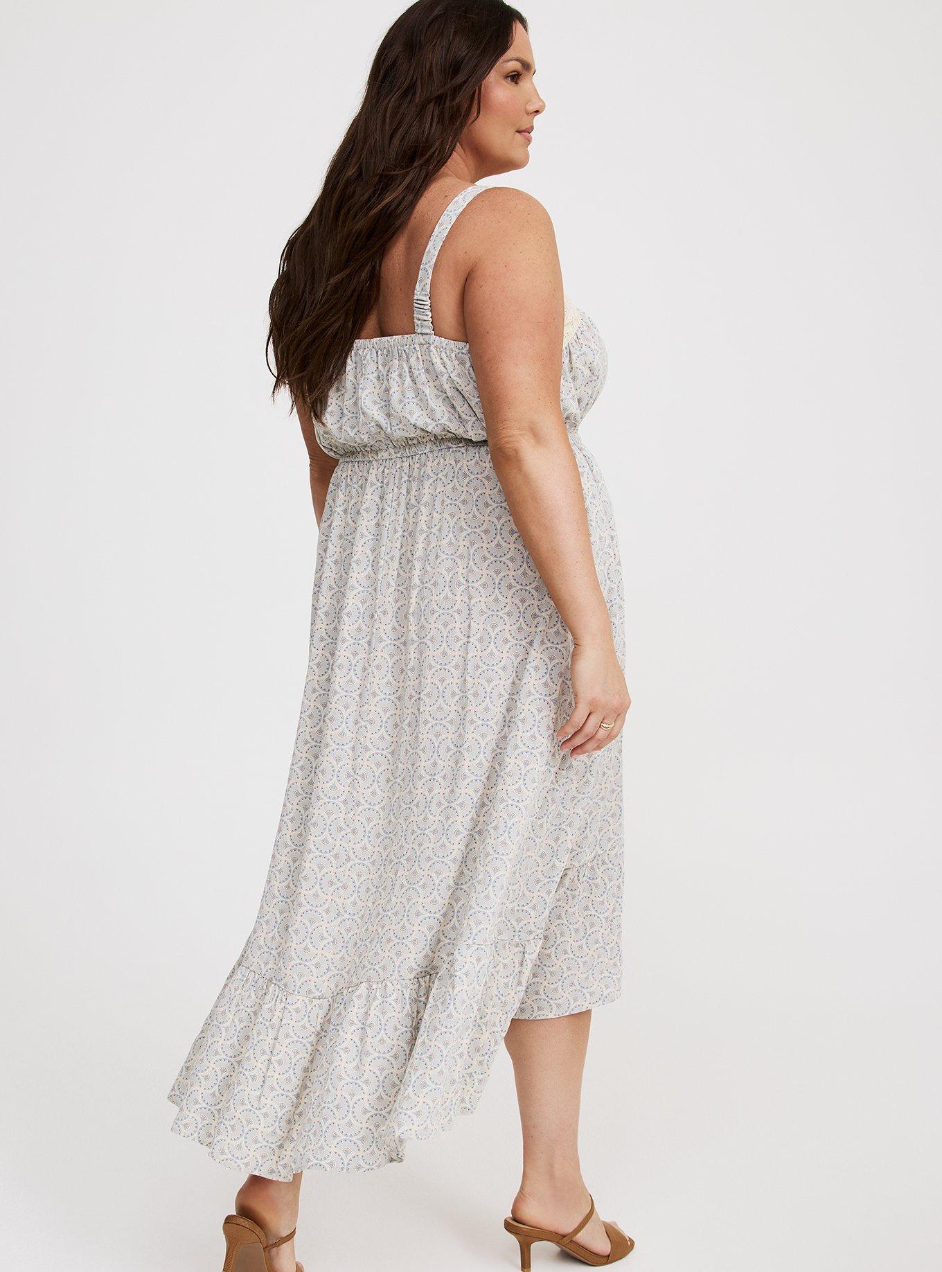 Surplice Ruffle Maxi Dress