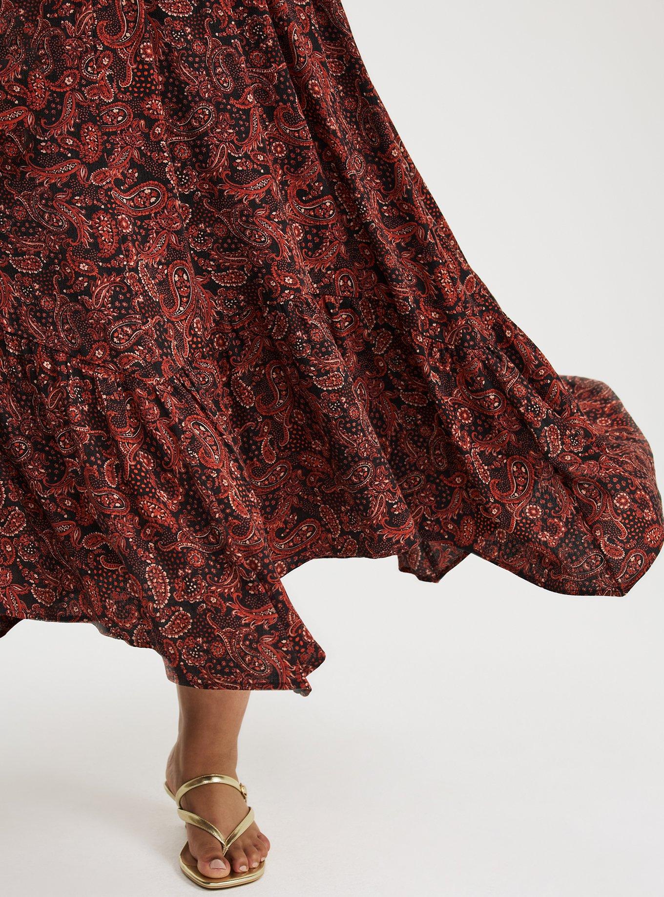 Maxi Tiered Hanky-Hem Dress