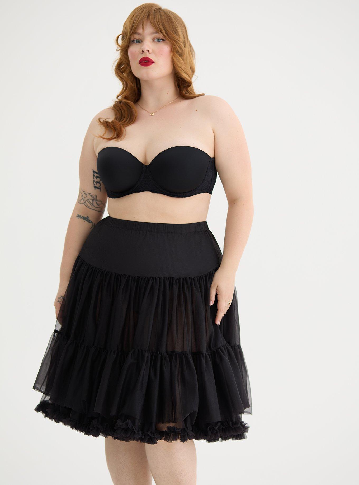 Retro Chic Midi Crinoline Skirt