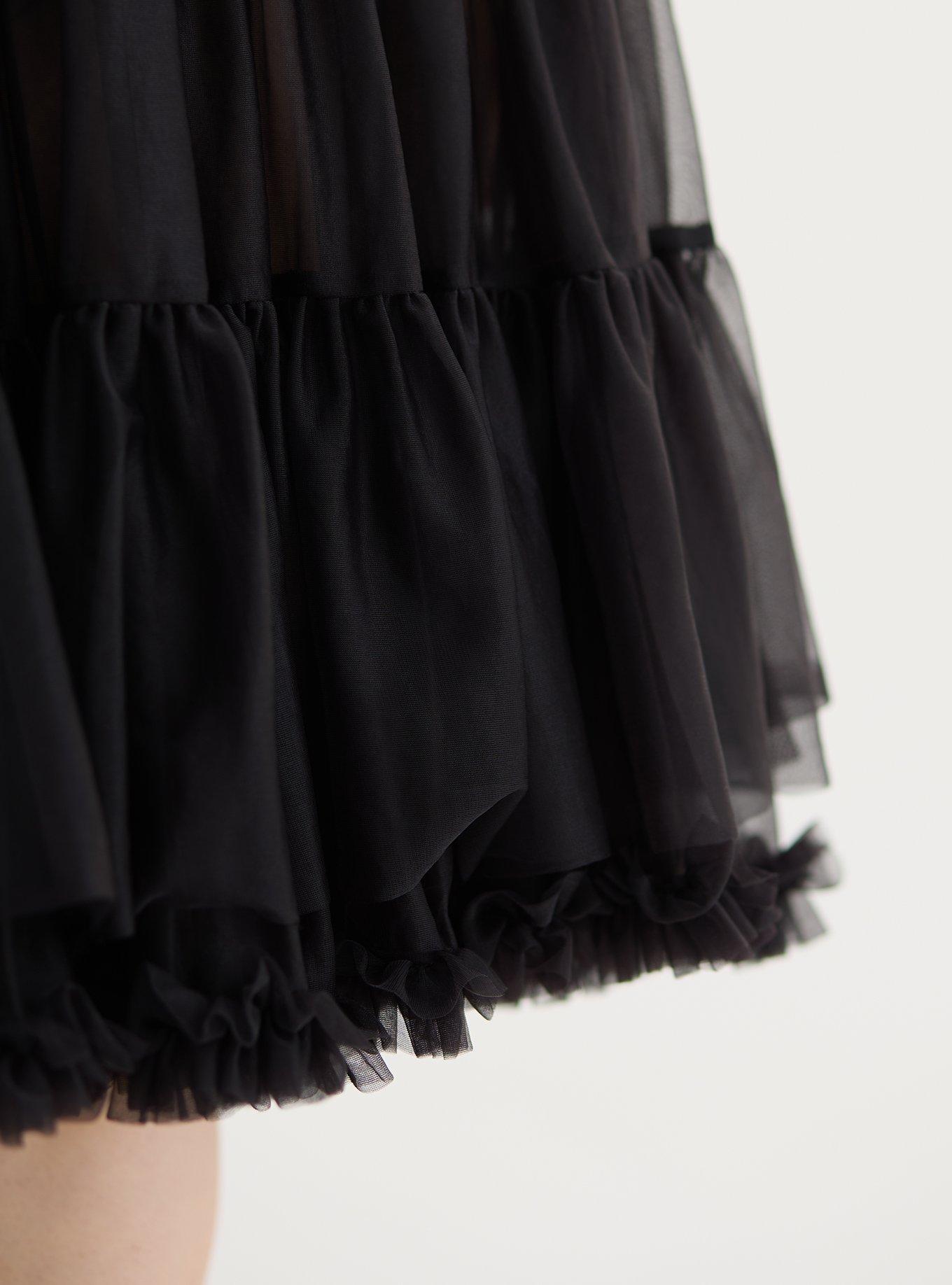 Retro Chic Midi Crinoline Skirt