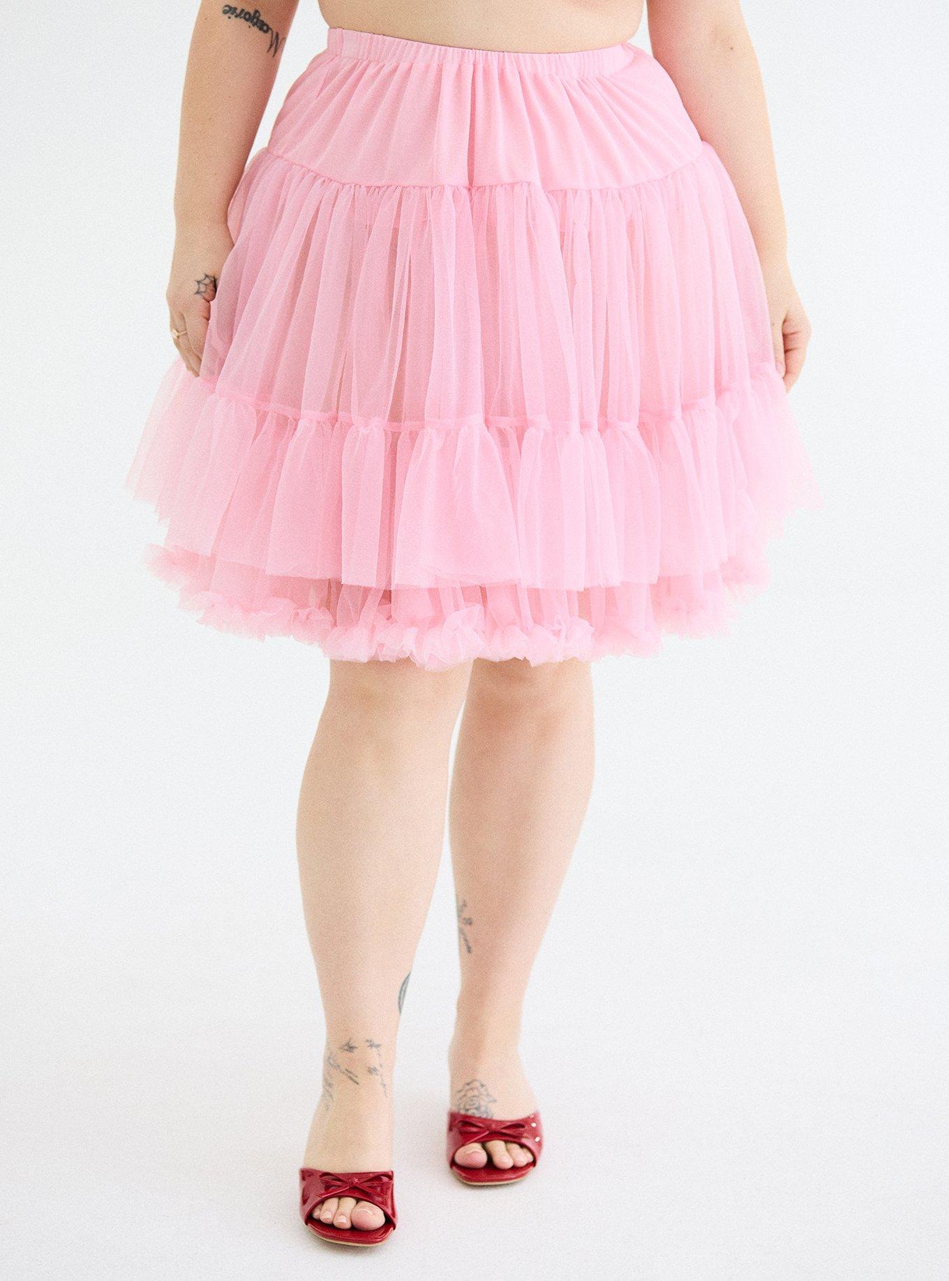 Retro Chic Crinoline Skirt, ORCHID PINK, alternate