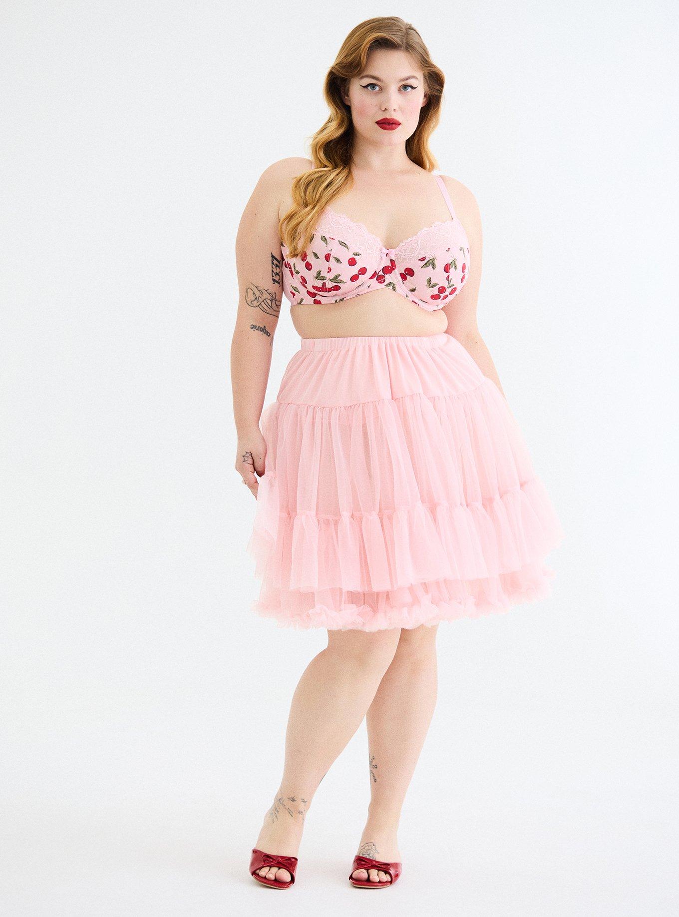 RETRO CRINOLINE SKIRT, ICY PINK, alternate
