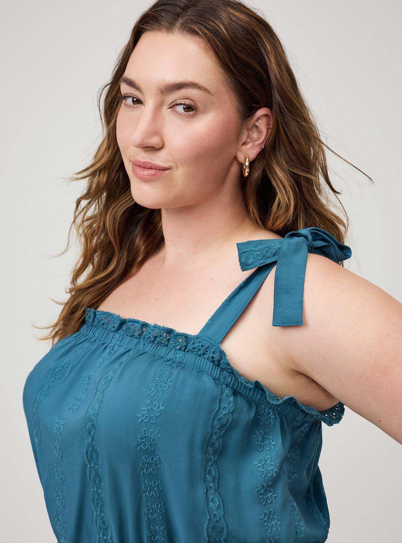 Challis Eyelet Jumpsuit, MALLARD BLUE, alternate