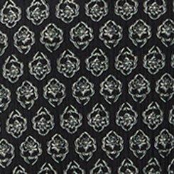 Strappy Tea Length Dress, FLOWER MOTIF DEEP BLACK, swatch