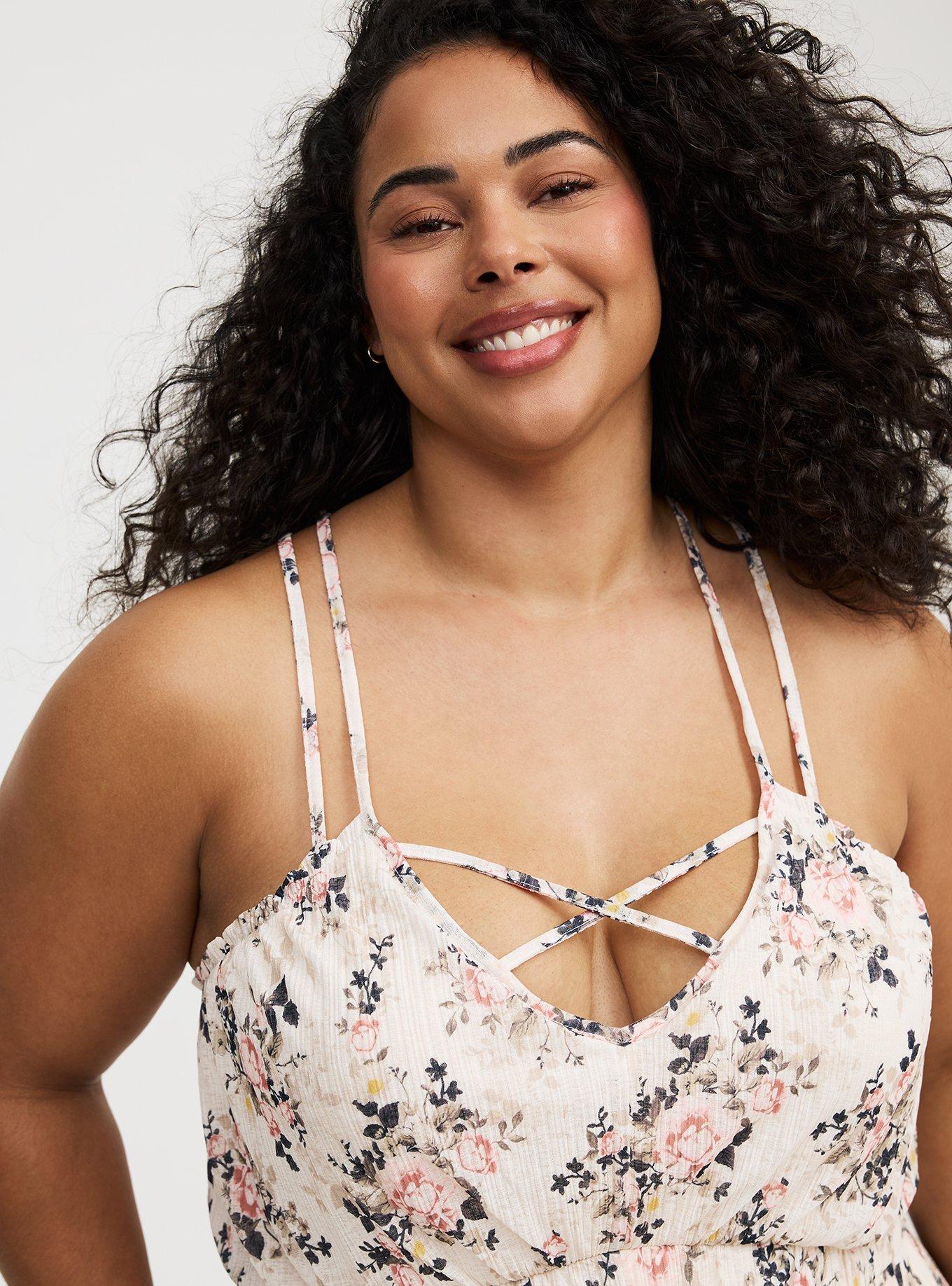 Strappy Tea Length Dress