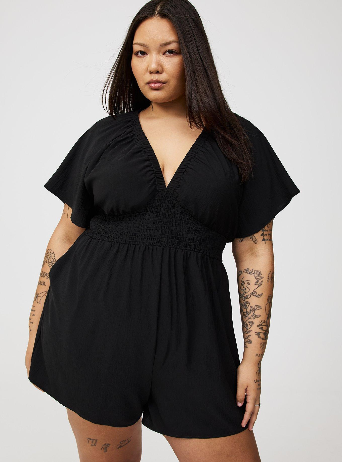 Double V-Neck Romper