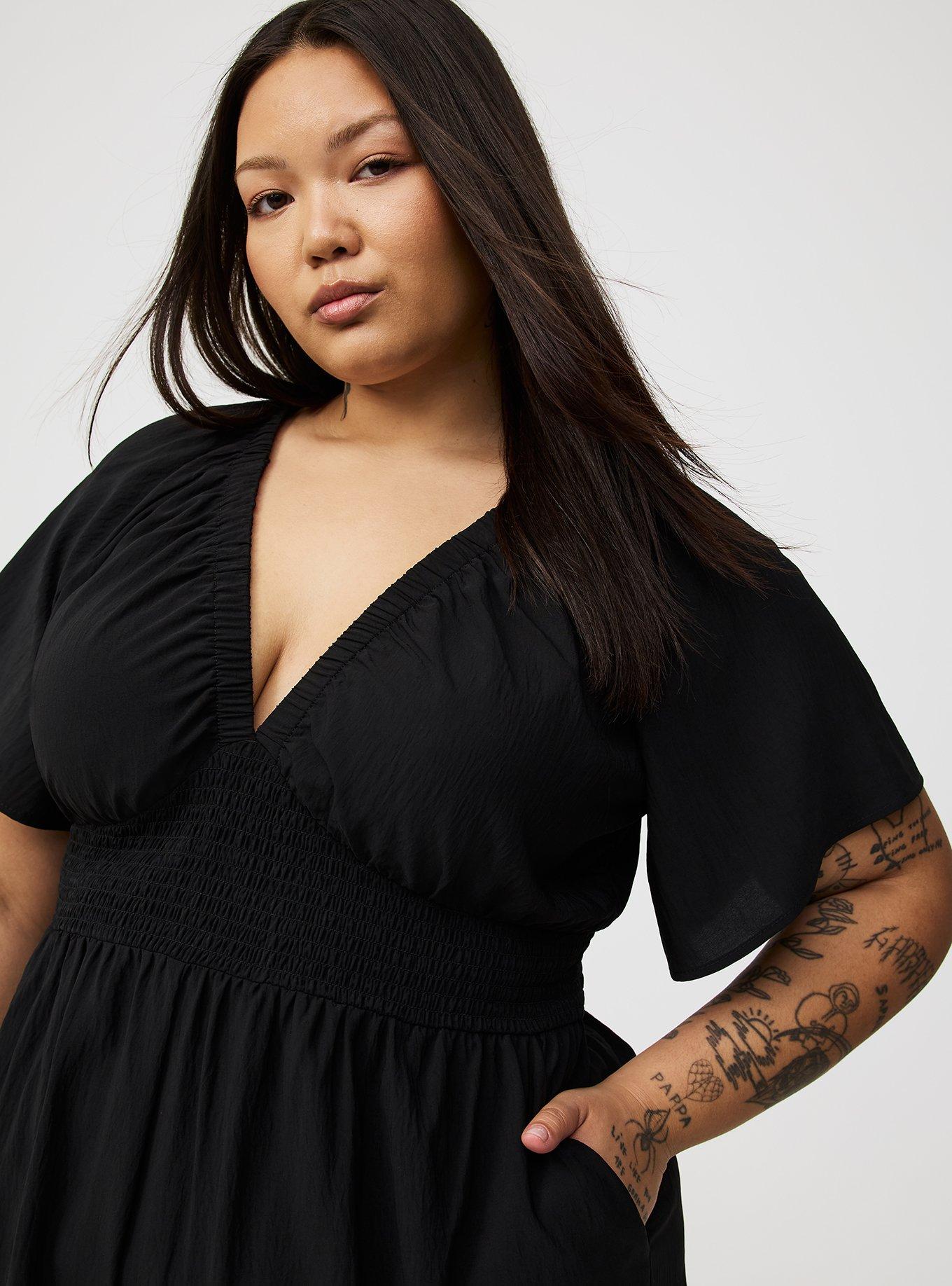 Double V-Neck Romper