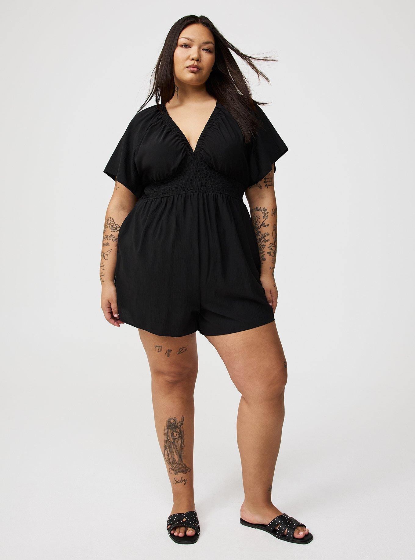 Double V-Neck Romper