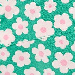 Retro Bow Pocket Mini Dress, GROOVY DAISY FLORAL SMALL GREEN, swatch