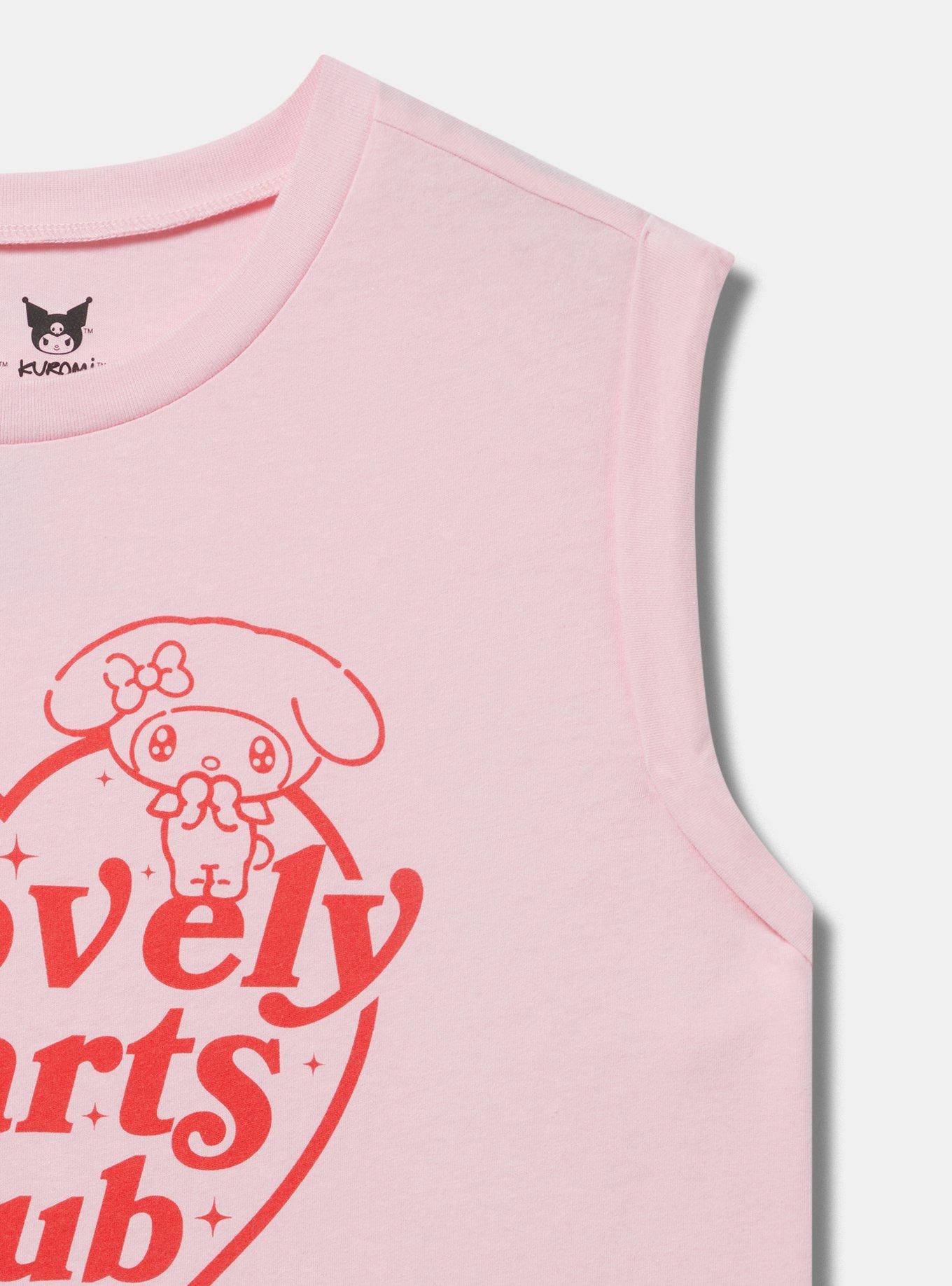 Sanrio Relaxed Cotton Muscle Roll Sleeve Tank