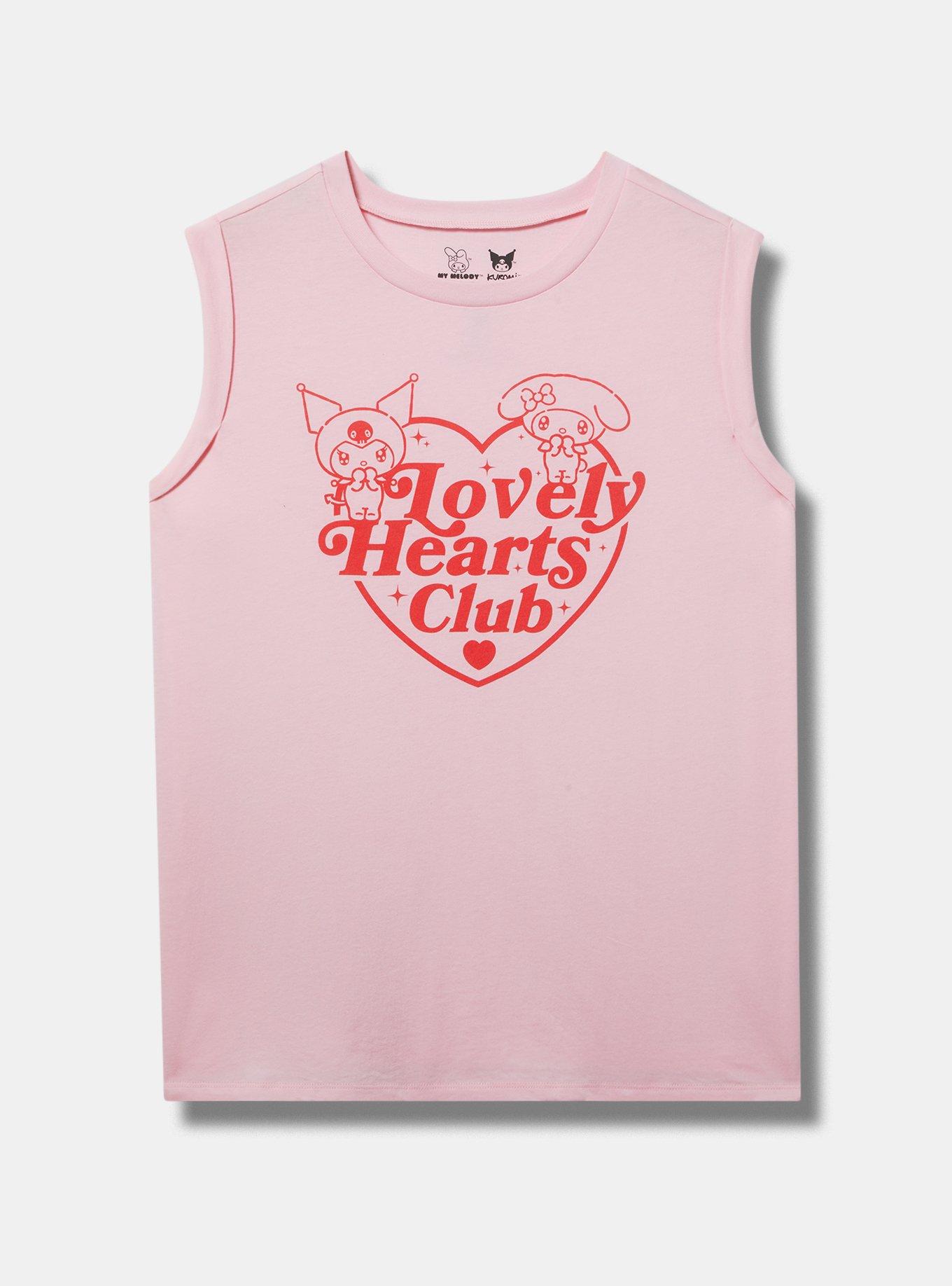 Sanrio Relaxed Cotton Muscle Roll Sleeve Tank