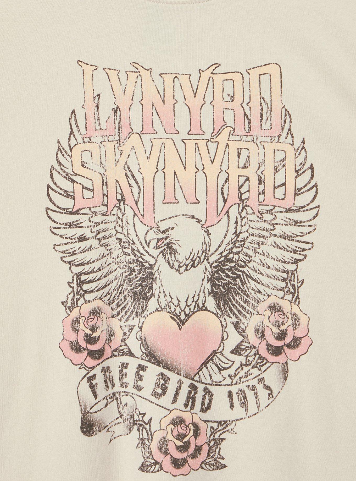 LYNYRD SKYNYRD Oversized Cotton Jersey Tunic Tee, LYNARD EAGLE DESERT SANDSTONE, alternate