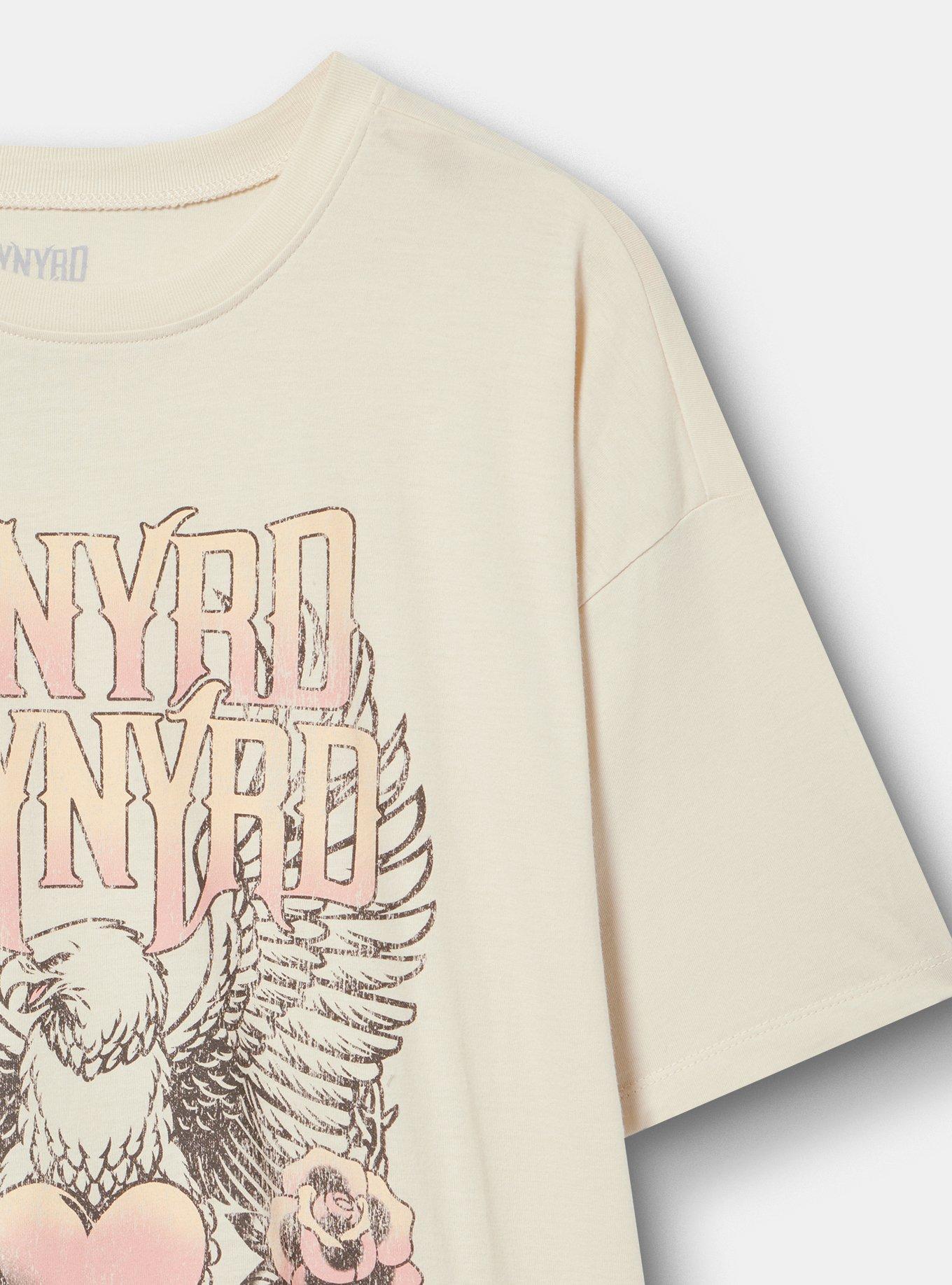 LYNYRD SKYNYRD Oversized Cotton Jersey Tunic Tee, LYNARD EAGLE DESERT SANDSTONE, alternate