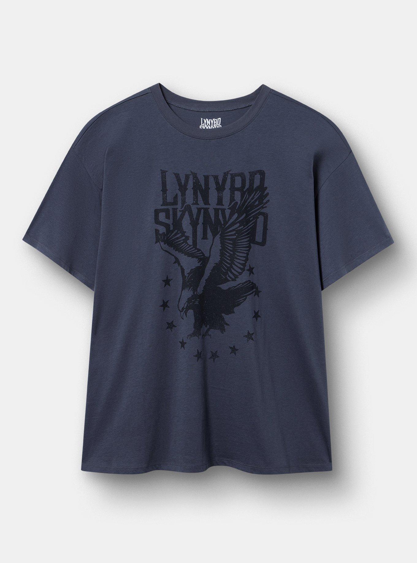 LYNYRD SKYNYRD Oversized Cotton Jersey Tunic Tee, EAGLE LYNYRD SKYNYRD VINTAGE BLACK, hi-res