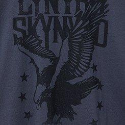 LYNYRD SKYNYRD Oversized Cotton Jersey Tunic Tee, EAGLE LYNYRD SKYNYRD VINTAGE BLACK, swatch